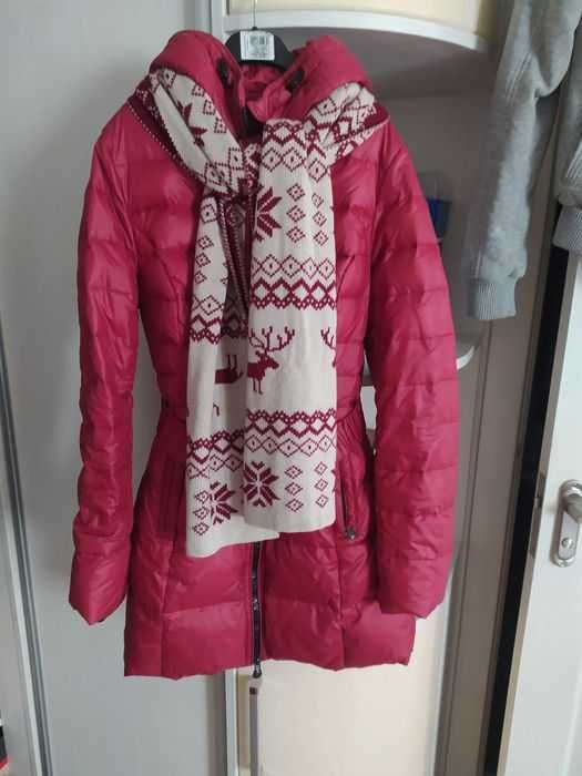 Женское пуховое пальто 42 размер пуховик