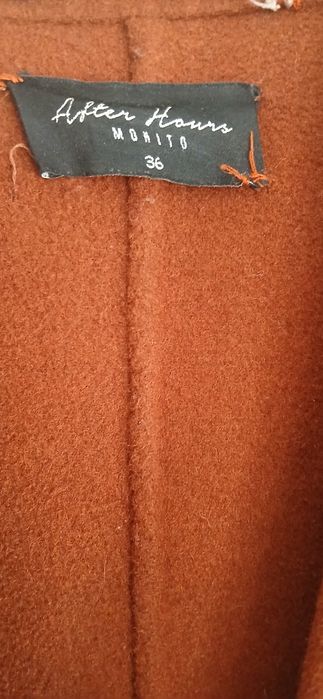 Płaszcz Mohito 36 wełna camel