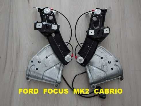 38931015AD0 Ford Focus Mk2 Cabrio CC 2006-2011 Oryginalny Podnośnik Mechanizm Szyby Tył Lewy