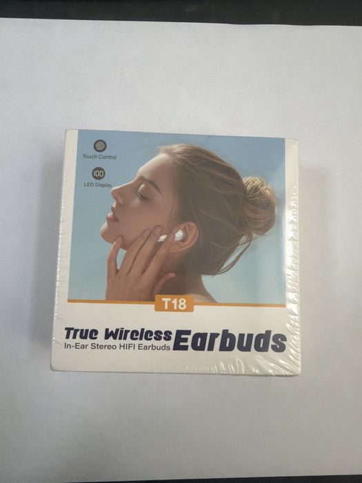 Бездротові навушники T18 True Wireless Earbuds — нові, запаковані