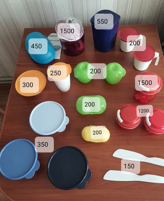Набір посуду Tupperware