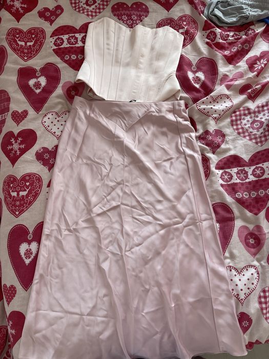 conjunto saia e corset