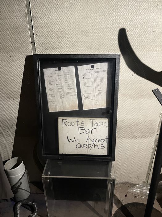 Menu espositor exterior