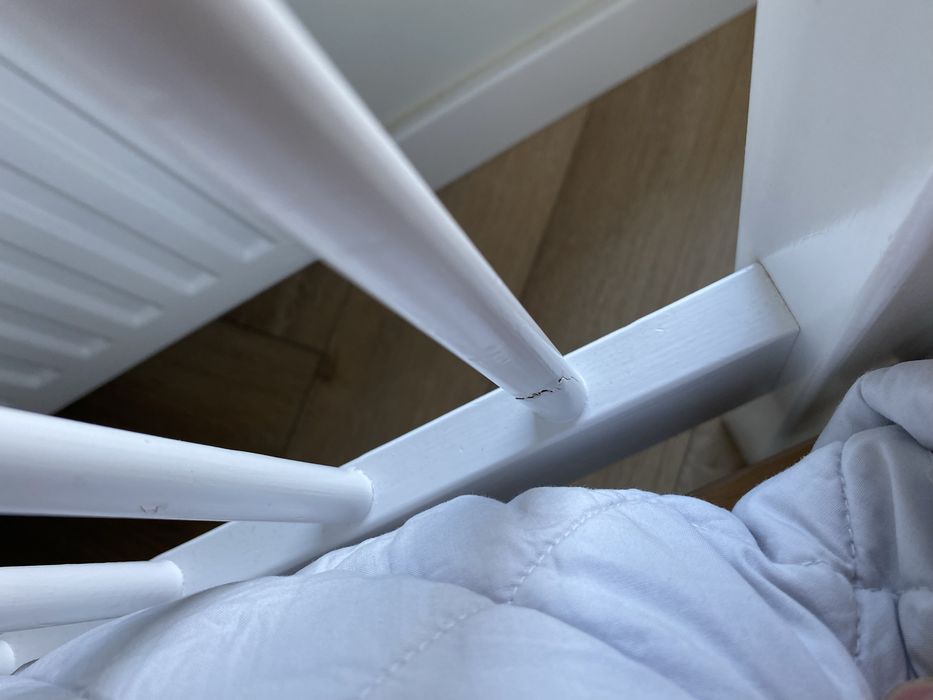 Drewniane łóżko dziecięce Beddy 70x140 materac akcesoria