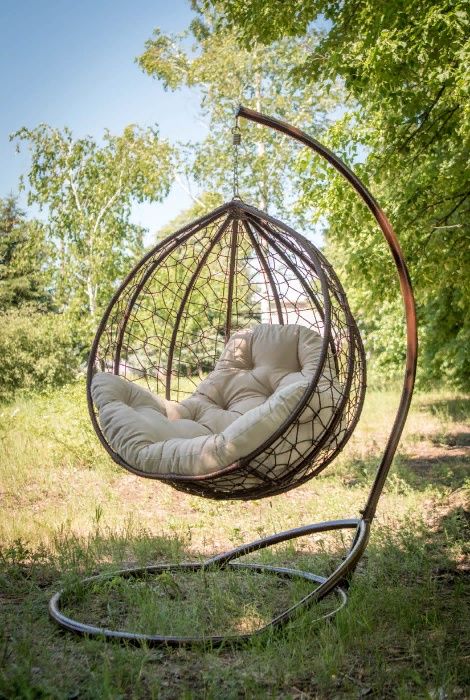 Подвесное кресло кокон в дом. Скидка. Качеля-кокон садовая Эко Премиум