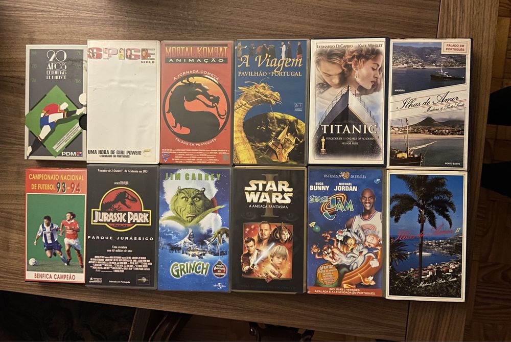VHS - centenas de filmes clássicos à escolha