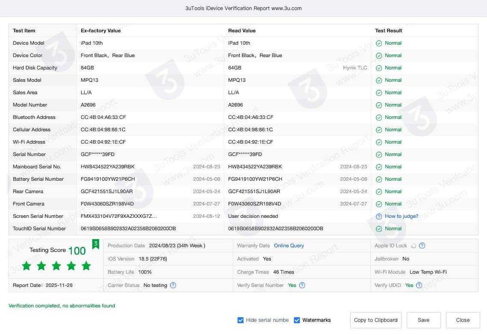 Apple iPad 10 64gb 2022 a2696