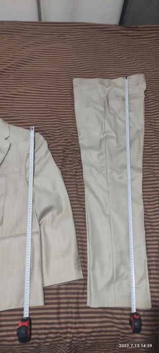 Костюм мужской. Замеры на фото. Туфли в подарок.