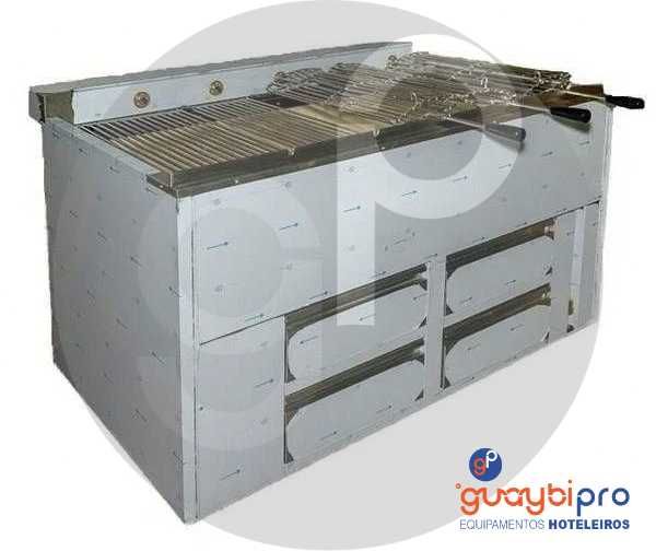 Churrasqueiras a Carvão Rotativas + Fixas | Frango + Grelhados + Peixe