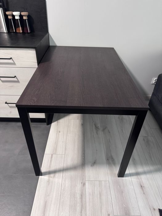 IKEA Vihals Stół Kuchenny Rozkładany 120/180 x 75 cm Brąz Czarny