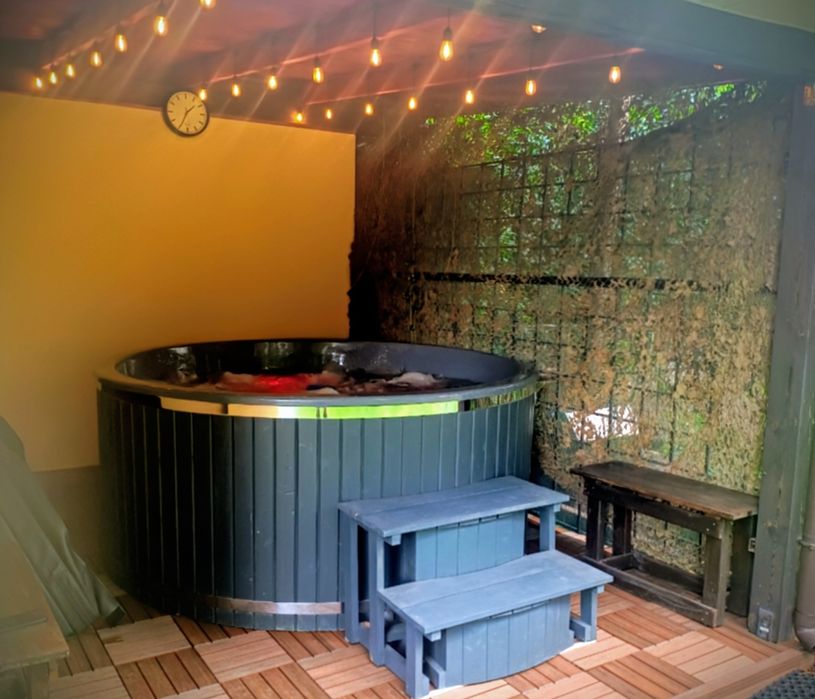 Domek Olmonty całoroczny. Basen, balia z jacuzii. Białystok, Podlasie,