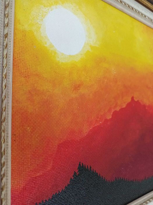 Caramulo I: (Tinta celulosa sobre platex, 37,2x37,3 cm)