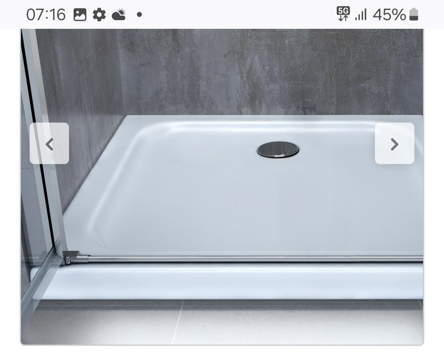 Drzwi prysznicowe kerra szklane + listwy Rezerwacja