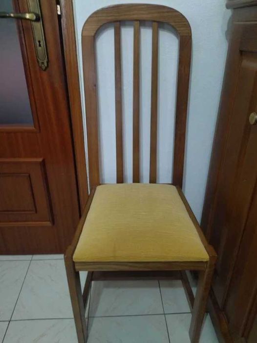 Mobília de sala de jantar cor carvalho