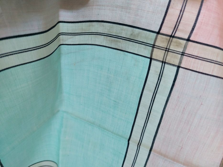Chusteczki damskie materiałowe retro PRL
