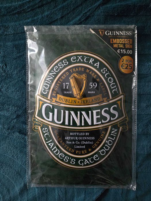 Tabliczka metalowa Guinness 30x20cm