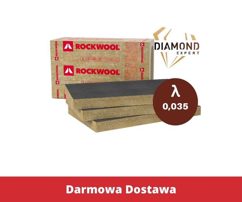 Wełna Mineralna Skalna Na Elewacje Wentylowane Fasadowa Rockwool Welon