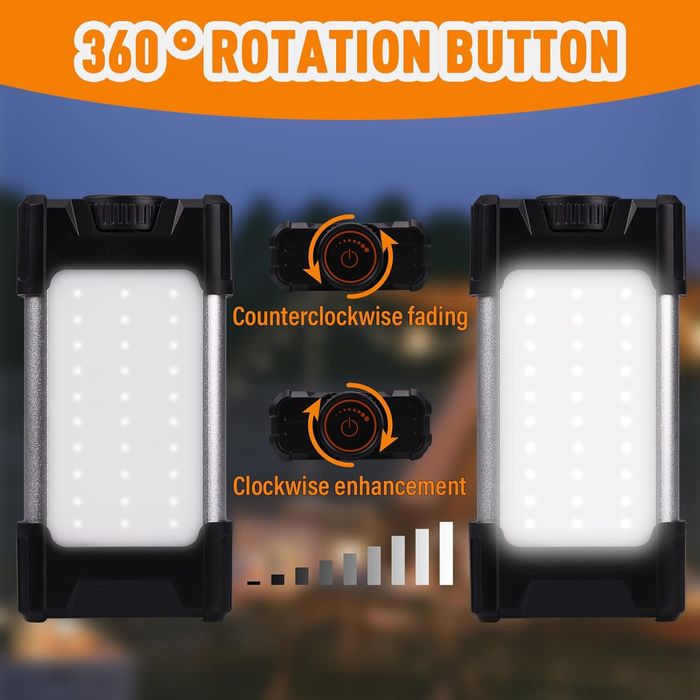 Powerbank 6000 mAh lanterna campismo LED 800lm