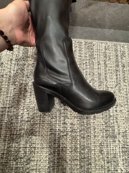 Buty za kolano kozaki na obcasie RYŁKO rozmiar 38