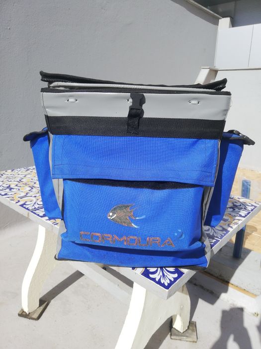 Mochila de pesca com saco p/peixe