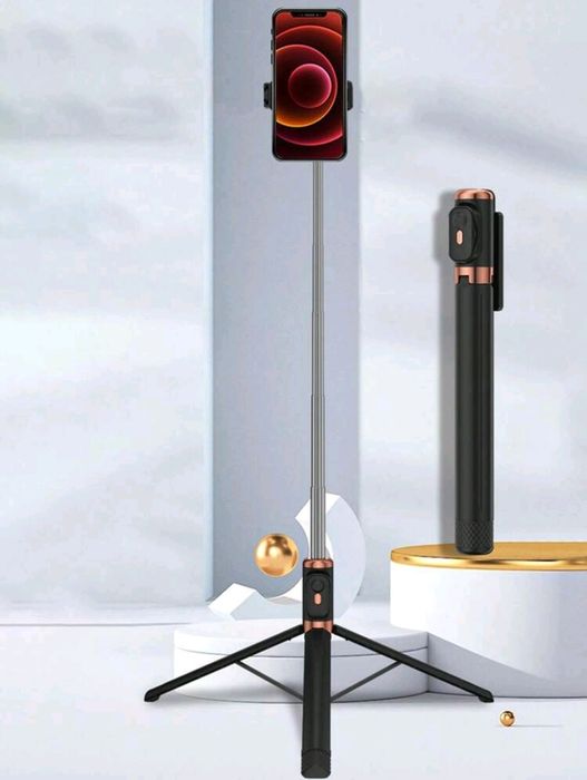 Pau De Selfie Com Bateria Recarregável, Controle Remoto, Suporte De Te