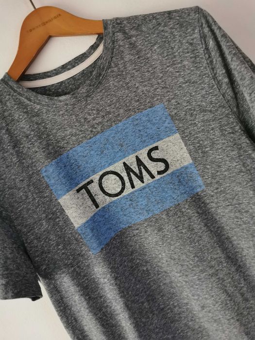 Toms t-shirt koszulka krótki rękaw sportowa męska logowana M/L
