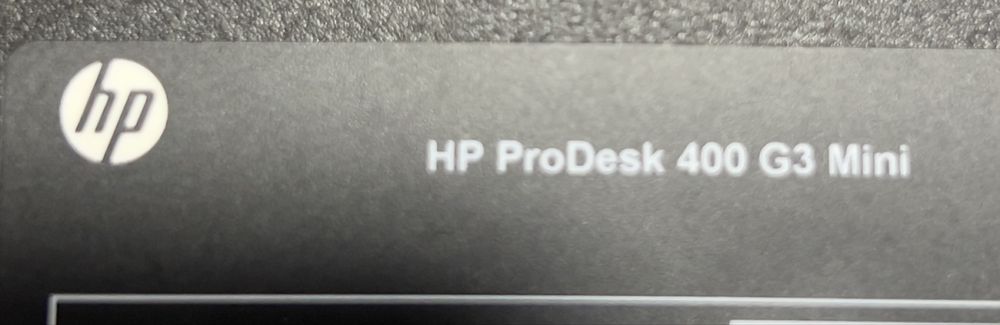 HP Prodesk 400 G3
