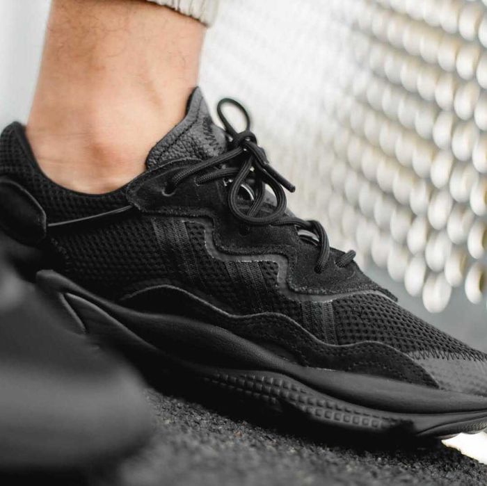 Кроссовки Мужские Adidas Ozweego Triple Black/Чоловічі Кросівки Адідас Озвіго/Кроссовки адидас Озвиго