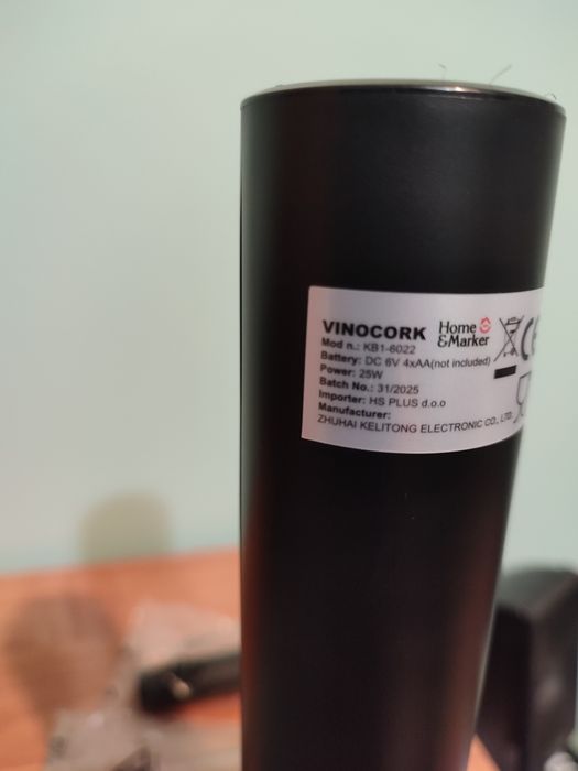 Vinocork elektryczny otwieracz do wina