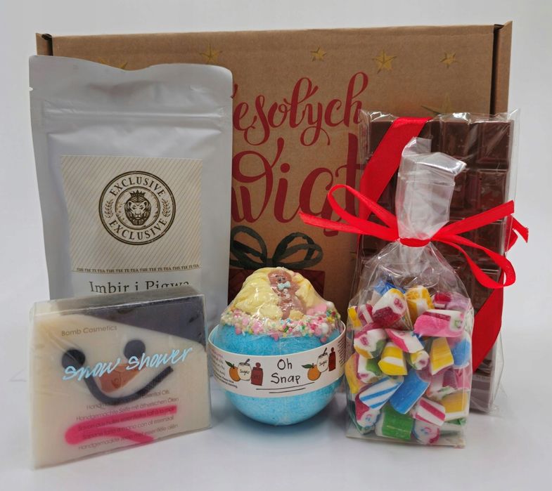Zestaw Upominkowy, Prezent na Urodziny, Święta Słodki Relaks