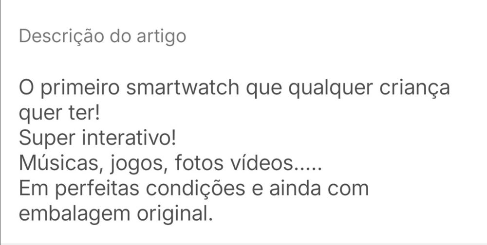 Smartwatch Toby rosa criança