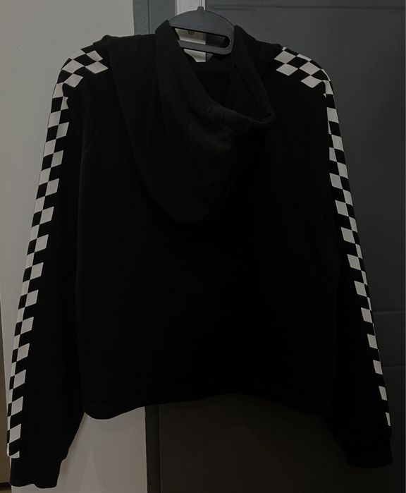 Bluza z kapturem szachownica