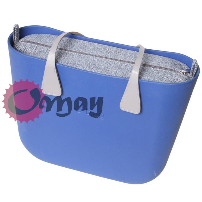 organizer OBAG STANDARD szary niebieska plecionka 2 kieszenie OMAY.PL
