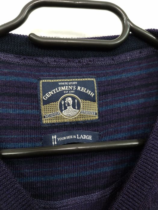 Lekki sweter wełniany White Stuff Gentlemen's Relish L 100% wełna