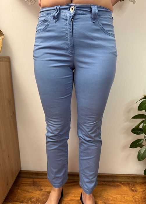 Spodnie materiałowe proste straight bawełniane braxy Brax W26 L32 S 36