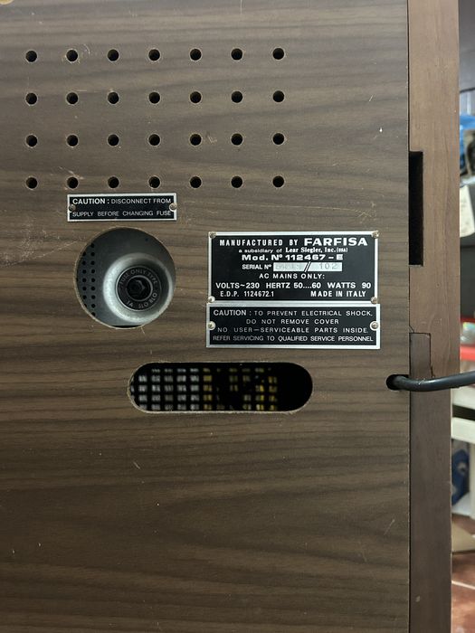 Orgão Farfisa Modelo 112460