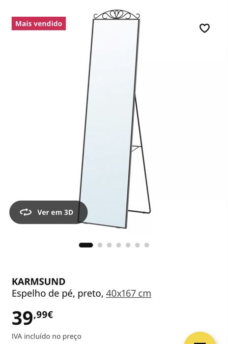 Espelho de piso Ikea como novo