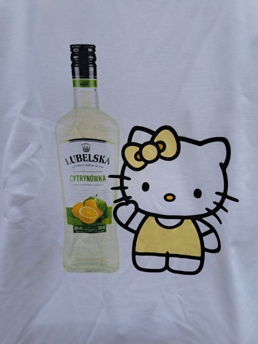 Koszulka Hello Kitty Lubeldka Cytrynówka Custom H&M