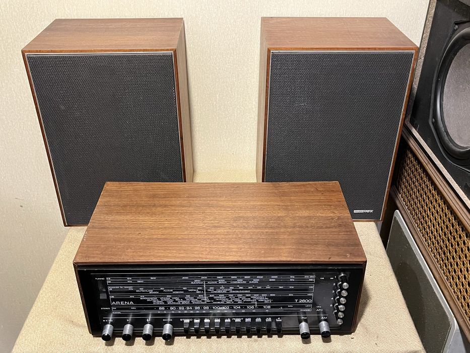 Аудиофильский проигрыватель винила + ресивер + акустика  DUAL 1218