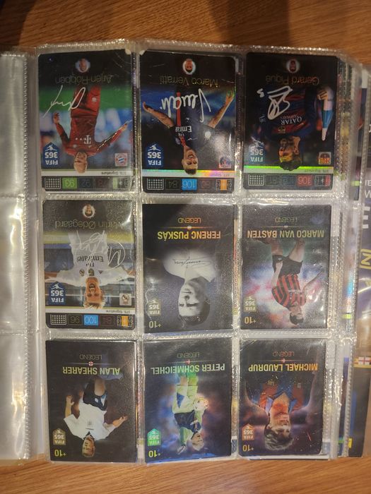 Karty piłkarskie okolo 2tysiecy kart nie liczylem pełne albumy