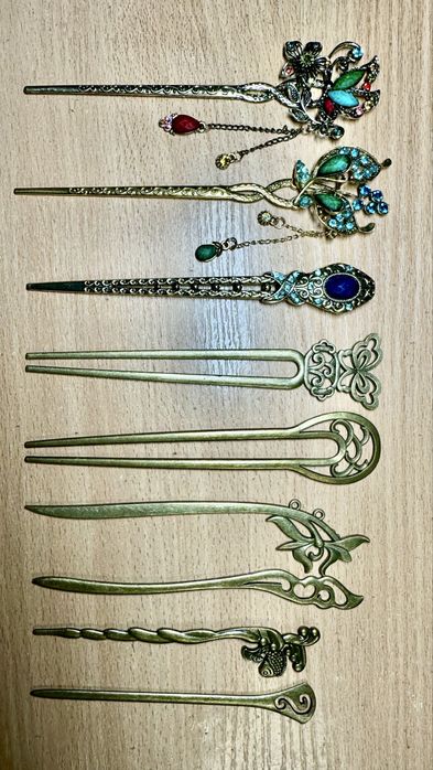 Китайські шпильки для волосся 9 шт.