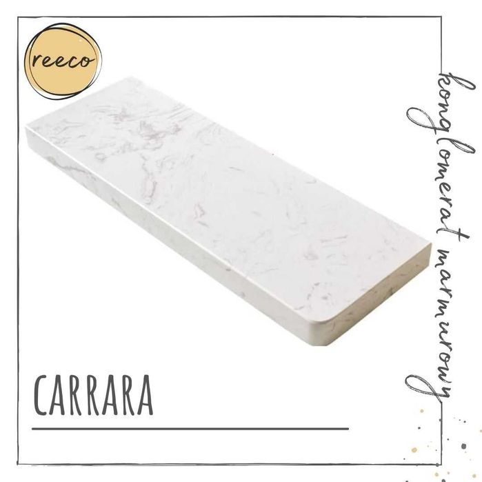 Parapet Carrara Konglomerat marmurowy, kamień. Transport Polska
