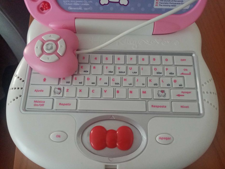 Computador HELLO KITTY interativo para brincar