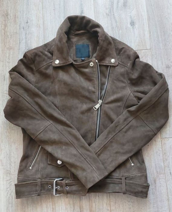 Куртка косуха жіноча,натуральний замш,стан ідеальний