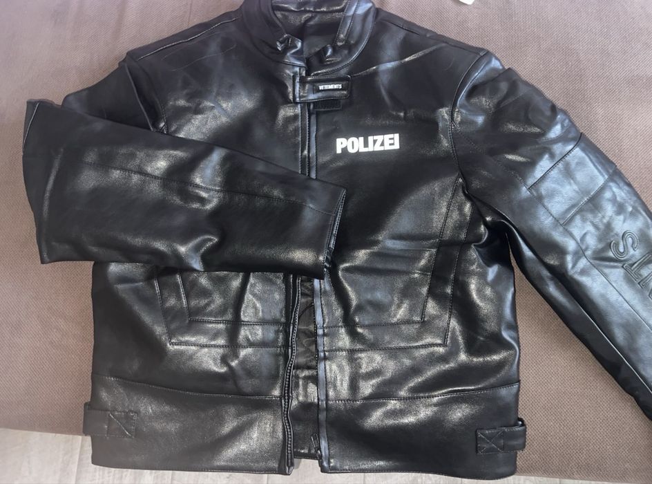 Шкіряна куртка Vetements Polizei
