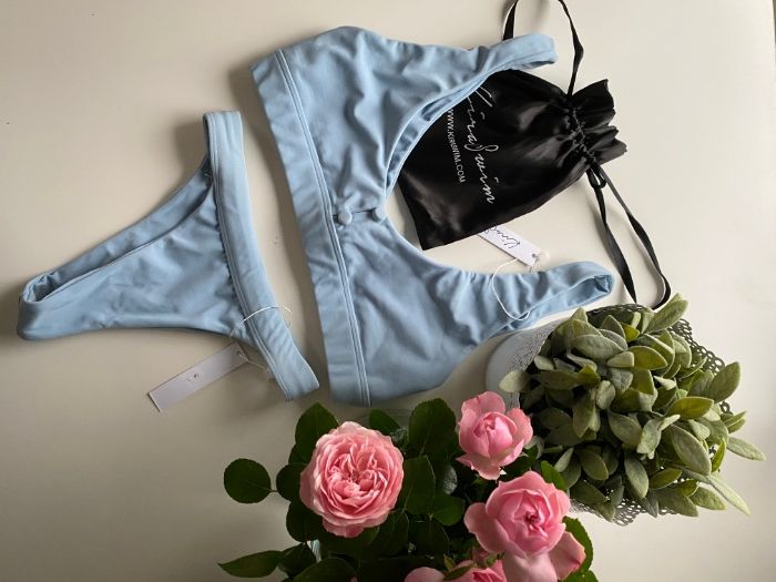 Kira Swim Bikini komplet pastelowy USA wysoki stan
