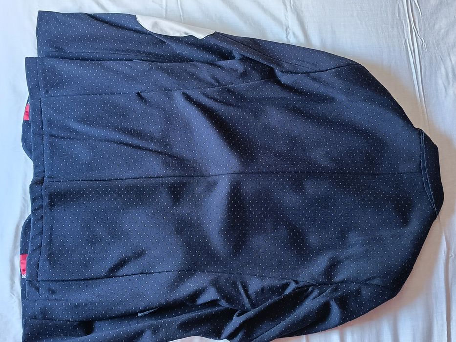 Blazer azul escuro com pintas ZARA
