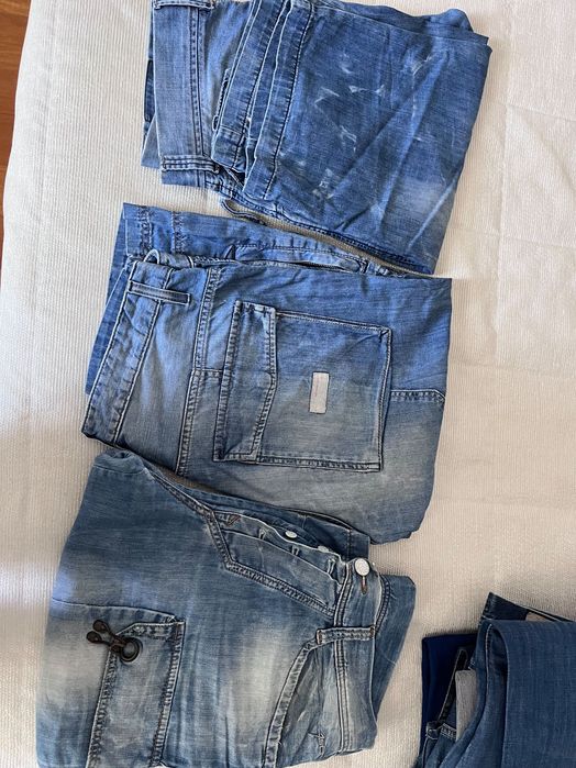 Calças de ganga salsa