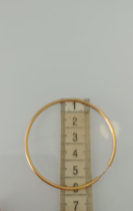 Argolas em ouro de 19, 2kt