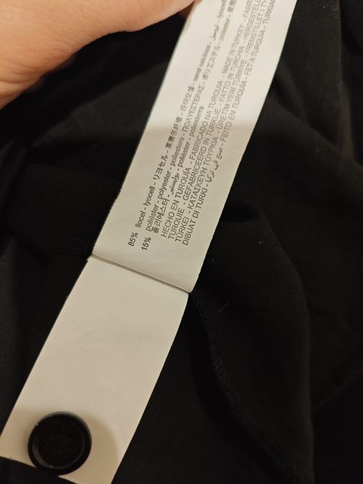 Koszula czarna Zara lyocell ciekawy krój